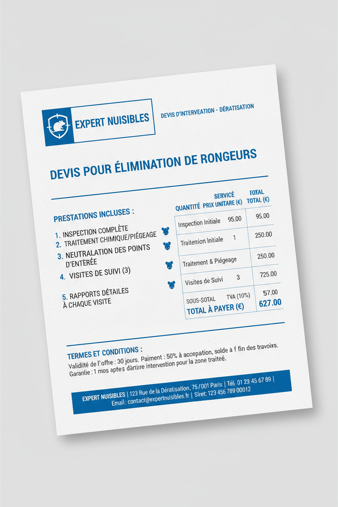 Combien coûte une dératisation à Draguignan ? Prix et solutions pour éliminer les rats