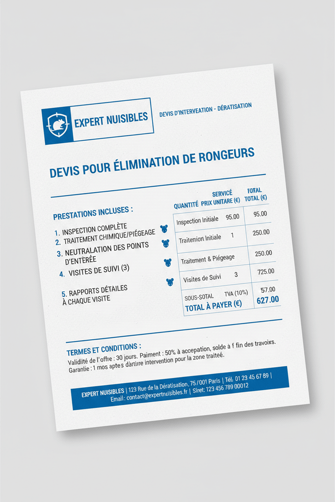 Combien coûte une dératisation à Draguignan ? Prix et solutions pour éliminer les rats
