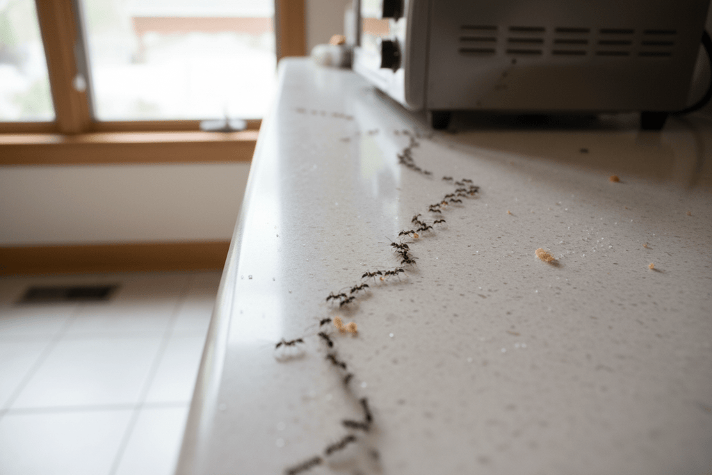 Comment se débarrasser des fourmis efficacement dans une maison à Draguignan ?