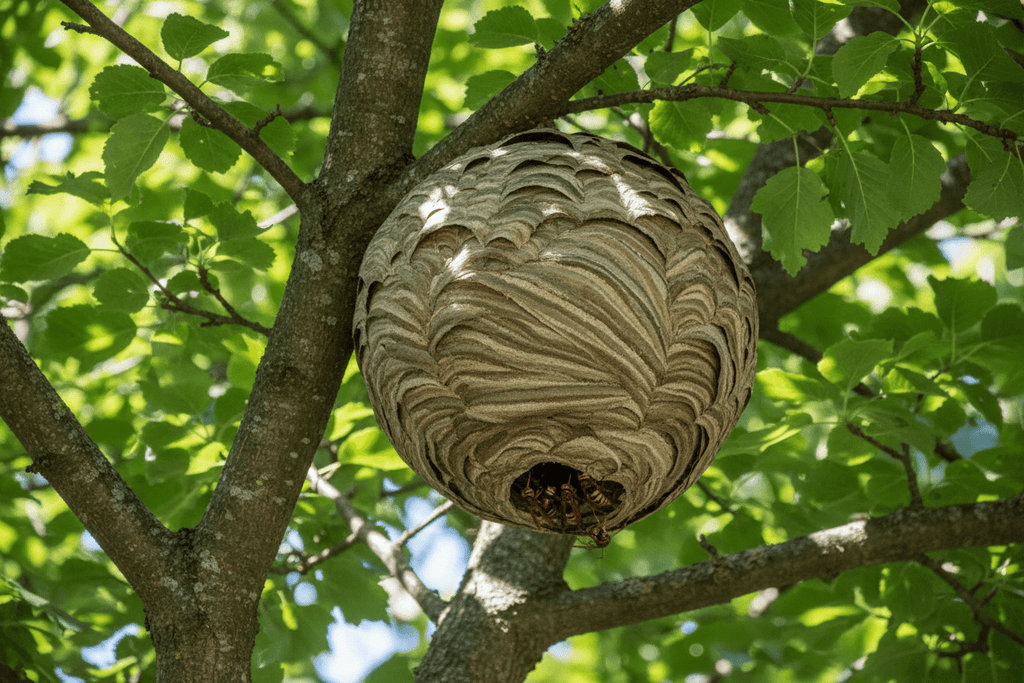 Nid de frelons dans un arbre : que faire à Draguignan ?